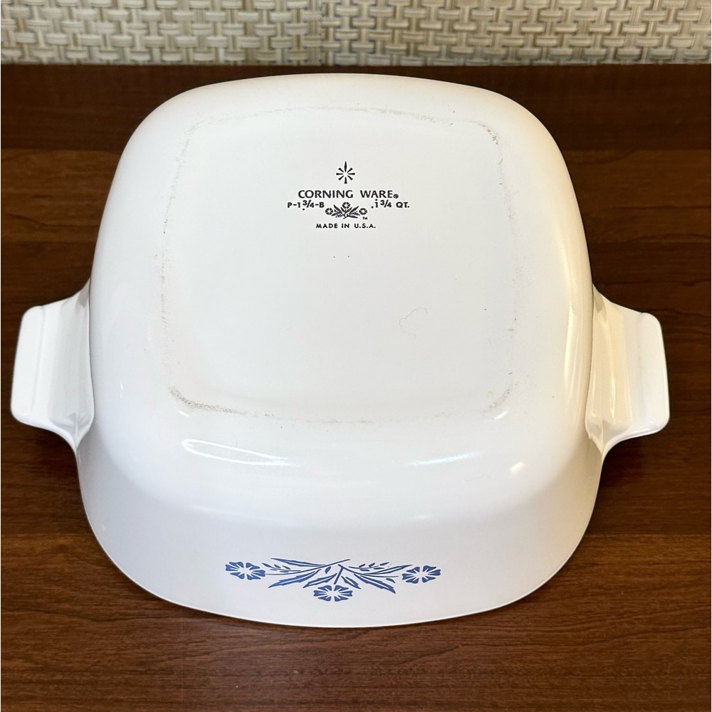 🌟2xHP🌟VTG 1966-1969 CorningWare Blue Cornflower Covered Casserole 1 3/4 Qt - Picture 7 of 10